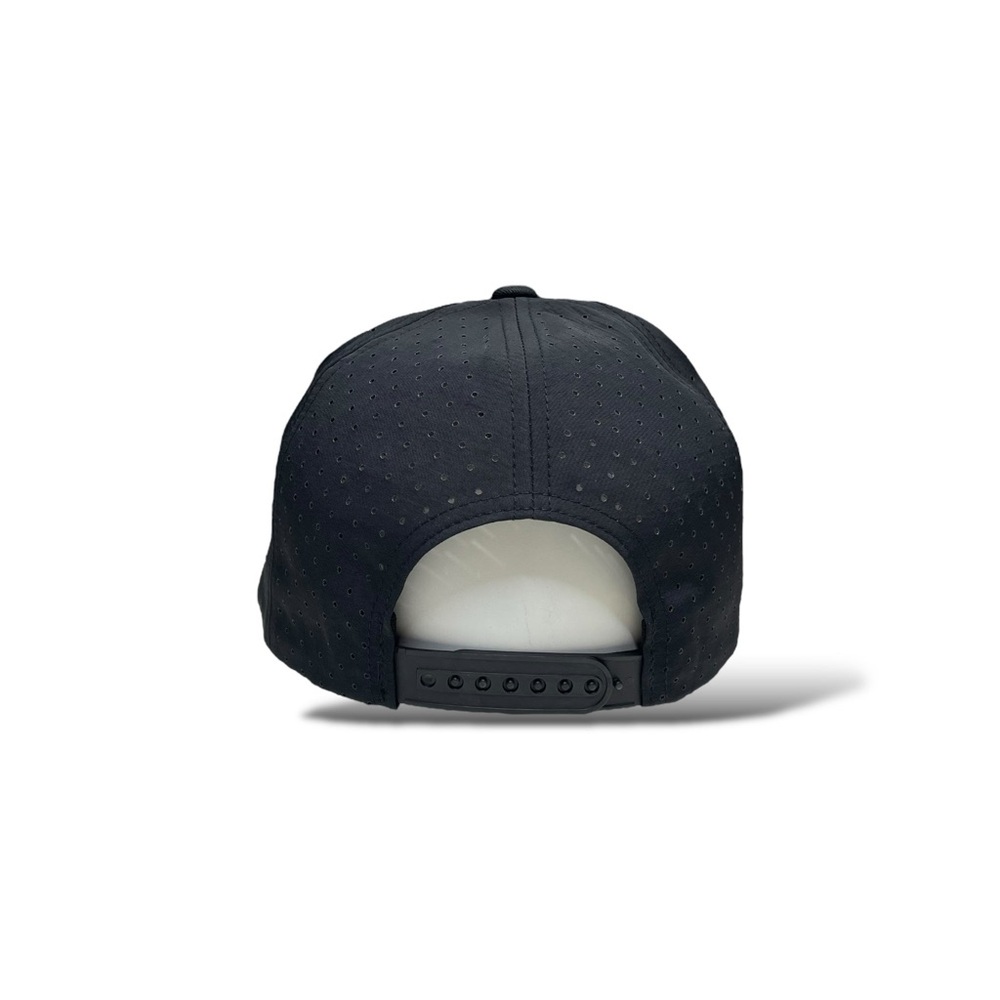 Bull Embroidered Western Rodeo Style Snapback Cap Black - Picture 6 of 7